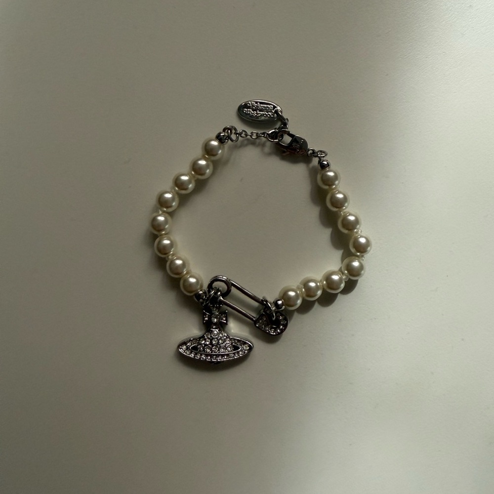 Vivienne Westwood Pearl and Silver Bracelet